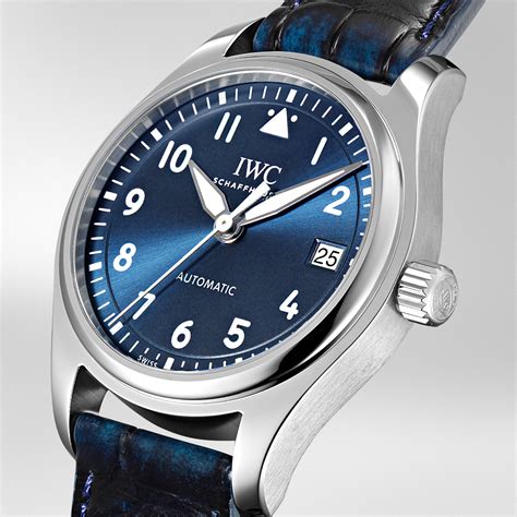 iwc automatic watch blue.